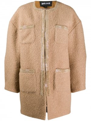 Пальто-кокон с накладными карманами Just Cavalli