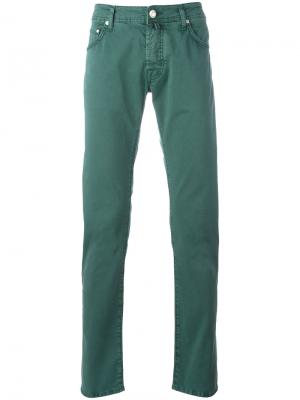 Классические брюки-чинос Jacob Cohen. Цвет: зелёный