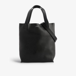 Маленькая кожаная сумка-тоут Maiko , цвет noir Apc