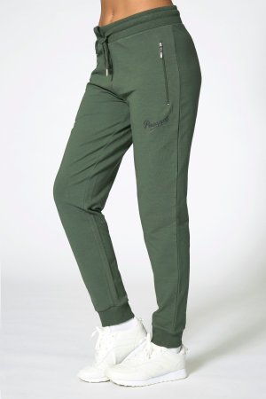 Черные узкие спортивные штаны на молнии , зеленый Pineapple