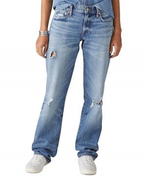 Женские рваные джинсы easy rider bootcut , мульти Lucky Brand