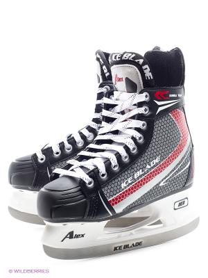 Коньки хоккейные ICE BLADE Alex New. Цвет: черный, белый, красный, серый