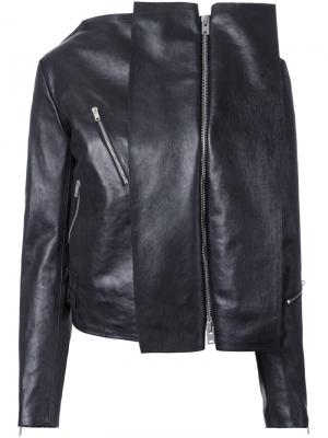 Куртка с байкерской деталью Yang Li. Цвет: чёрный