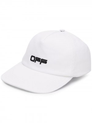 Бейсбольная кепка с логотипом Off-White. Цвет: белый