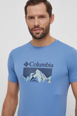 Спортивная футболка с нулевыми правилами , синий Columbia