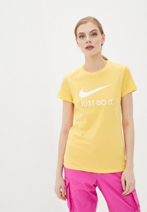 Футболка Nike W NSW TEE JDI SLIM. Цвет: желтый