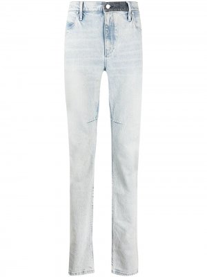 Узкие джинсы с завышенной талией RtA. Цвет: синий