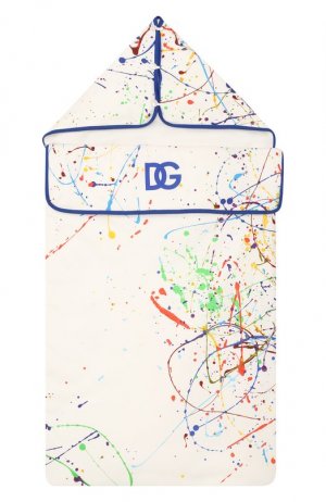 Хлопковый конверт Dolce & Gabbana. Цвет: белый