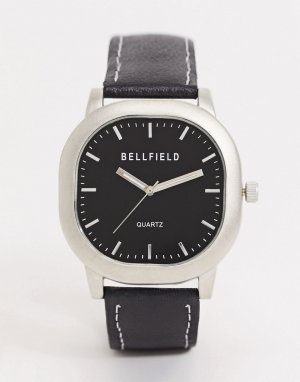 Черные квадратные часы -Черный Bellfield