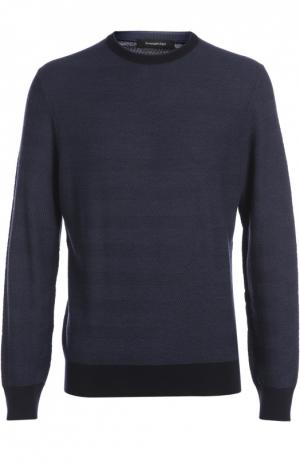 Вязаный пуловер Ermenegildo Zegna. Цвет: синий