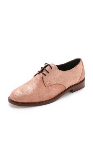 Замшевые ботинки на шнурках Jimmy MEANDHER. Цвет: потрепанное розовое золото