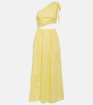 Платье миди Alberobello на одно плечо, желтый Marysia