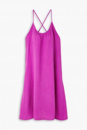 Платье миди Simone из хлопкового газа HONORINE, пурпурный Honorine