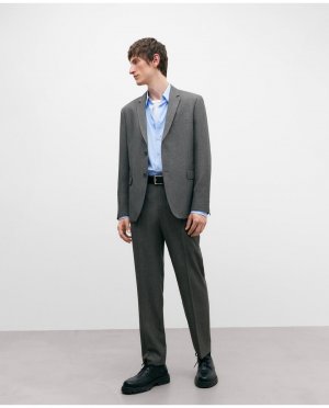 Обычные мужские брюки с вырезом серого цвета , серый Adolfo Dominguez. Цвет: серый