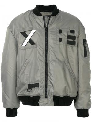 Куртка-бомбер с заплатками Letasca