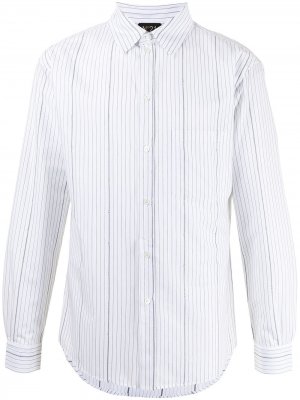 Полосатая рубашка с длинными рукавами Nº21. Цвет: белый