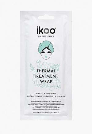 Маска для волос ikoo infusions Thermal Treatment Wrap Hydrate & Shine, Увлажнение и Блеск ,1 шт. Цвет: прозрачный