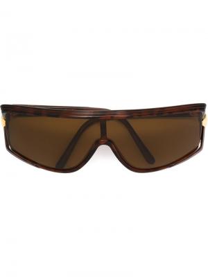 Солнцезащитные очки с узором черепашьего панциря Emanuel Ungaro Pre-Owned. Цвет: коричневый