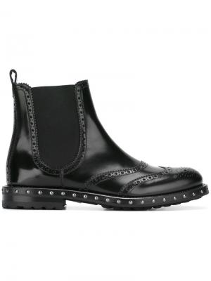 Ботинки Челси с заклепками Dolce & Gabbana. Цвет: чёрный