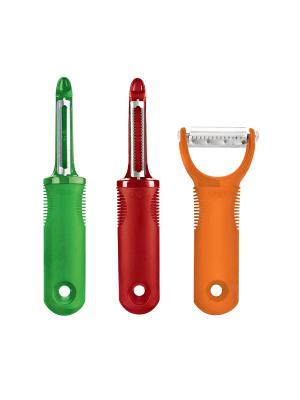Набор ножей для чистки OXO 1137680. Цвет: зеленый, красный, оранжевый