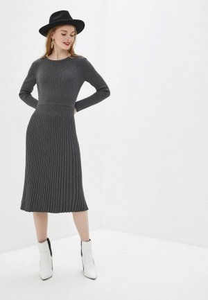 Платье D&M by 1001 dress. Цвет: серый