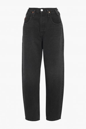 Зауженные джинсы в стиле 80-х с высокой посадкой RE/DONE, черный Re/done