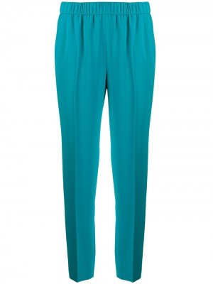 Укороченные брюки с эластичным поясом Escada. Цвет: синий
