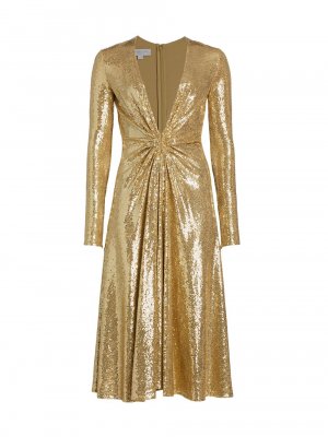 Расклешенное платье с пайетками для танцев Michael Kors Collection