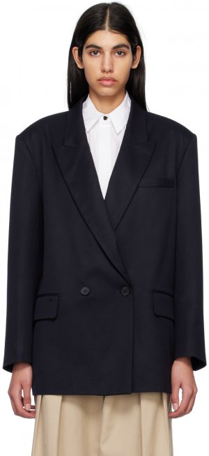 Черный двубортный пиджак DRAE