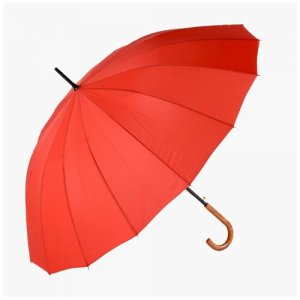 Зонт-трость 2816 16 спиц красный Euroclim. Цвет: красный