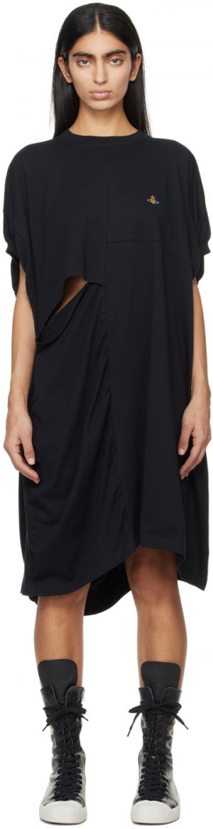 Черное платье-миди без рукавов Dolly Vivienne Westwood