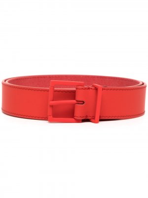 Buckle-fastened leather belt Maison Margiela. Цвет: красный