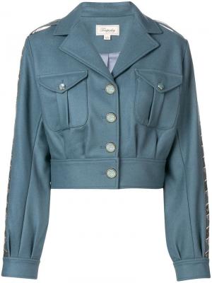 Укороченная куртка в стиле милитари Temperley London. Цвет: синий