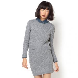 Комплект из юбки и пуловера COMPANIA FANTASTICA. Цвет: серый