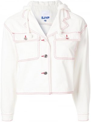 Джинсовая куртка с капюшоном SJYP