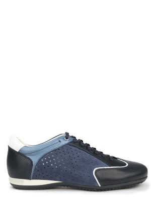 Комбинированные кроссовки Alberto Guardiani. Цвет: синий