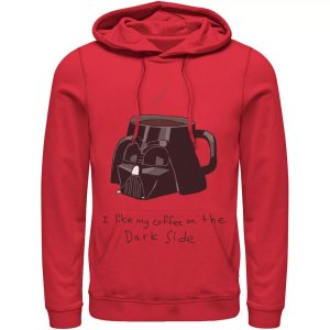 Мужская кружка «Звездные войны Дарт Вейдер» с капюшоном «I Like My Coffee On Dark Side», красный Licensed Character