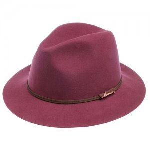 Шляпа , размер 55, розовый Herman. Цвет: розовый