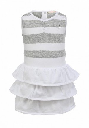 Платье Fox FO001EGBYT85. Цвет: белый, серый