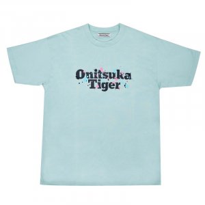 Onitsuka Tiger Loose Fit Crew Neck Short Sleeve T-Shirt Unisex Tops Light-Green 2183B196-300