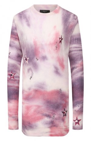 Кашемировый пуловер Amiri. Цвет: розовый