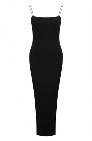 Хлопковое платье Helmut Lang. Цвет: чёрный