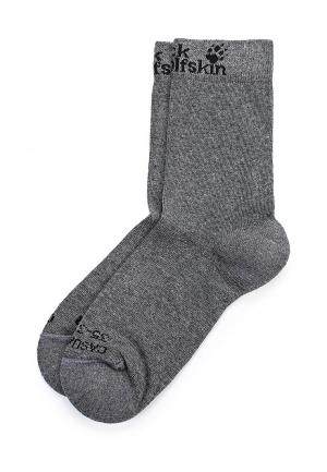 Комплект носков 2 пары Jack Wolfskin CASUAL SOCK CLASSIC CUT (2X). Цвет: серый