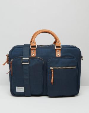 Синяя сумка для ноутбука Arne Cordura Sandqvist. Цвет: синий