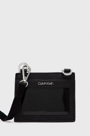 Кожаный визитница , черный Calvin Klein