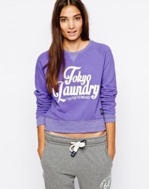 Свитер с логотипом Sasha Tokyo Laundry. Цвет: purple opulence