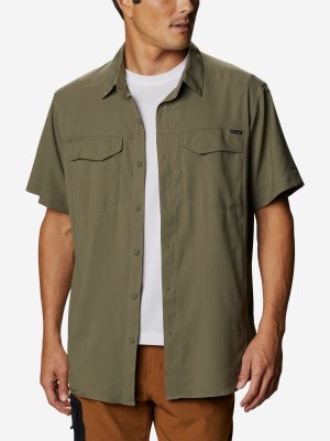 Рубашка с коротким рукавом мужская Silver Ridge Lite Short Sleeve Shirt, Зеленый Columbia. Цвет: зеленый