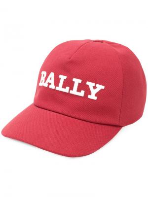 Бейсбольная кепка с логотипом Bally. Цвет: красный