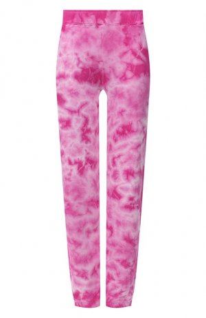 Хлопковые брюки Monrow. Цвет: розовый