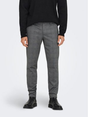 Узкие зауженные брюки чиносы , серый Only & Sons